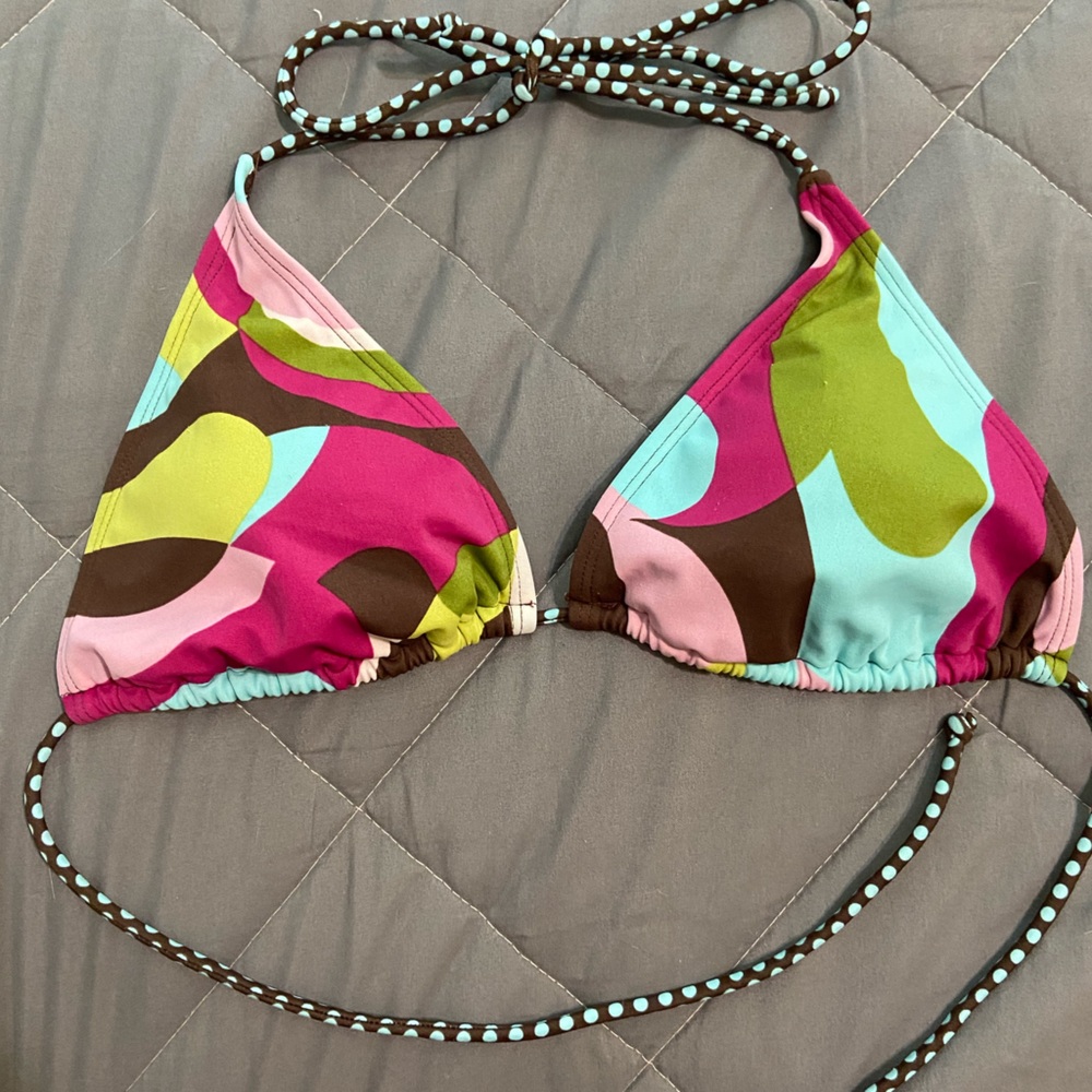 ATHLETA MultiColor Pattern Bikini Top - Picture 2 of 3